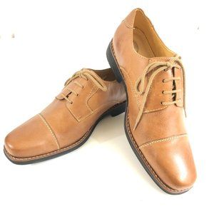 Sandro Moscoloni Leather Cap Toe Dress Shoes in Brown